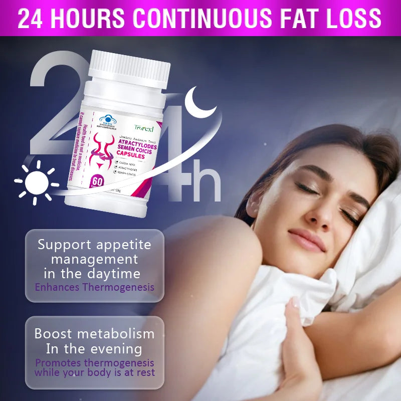 Natural Cassia Seed & Coix seed Pills, Detox Slim, Metabolism Booster, Burn Fat, 100% Herbal, Vegan & NO SIDE EFFECT Oasis Select