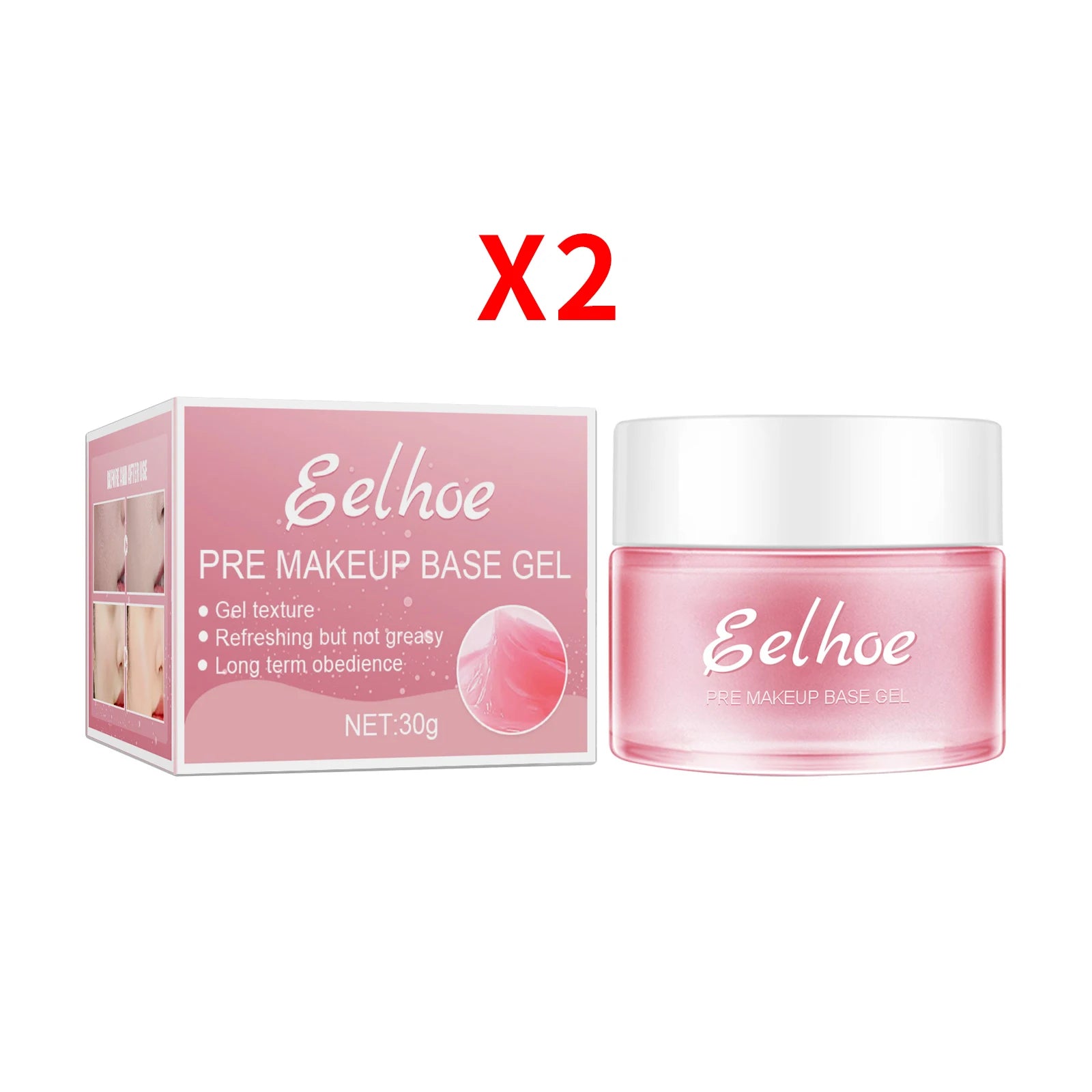 EELHOE Makeup Primer Gel – Pore Minimizing, Oil Control, Hydrating Makeup Primer Gel Oasis Select 2pcs