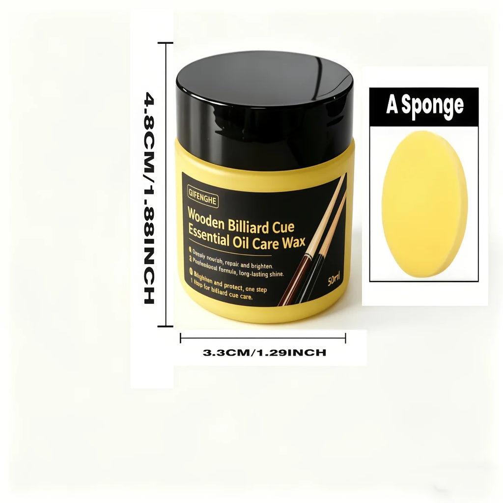 Essential Oil Care Wax for Wooden Billiard Cues | Polish & Shine Billiard Cue Polish Oasis Select Other
