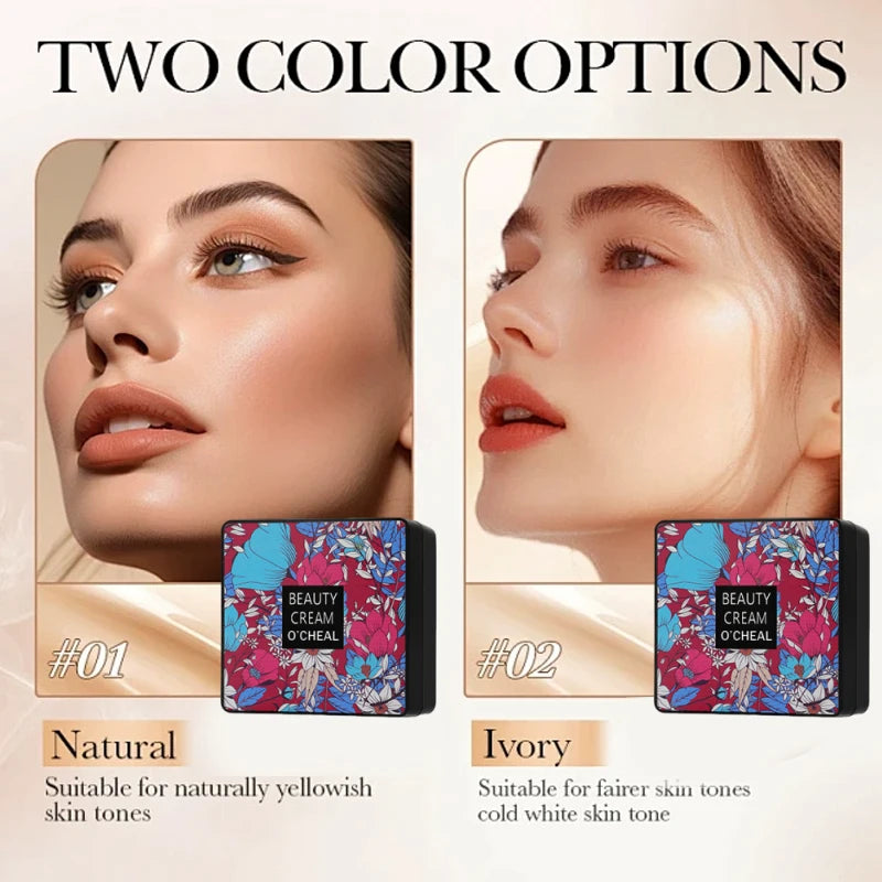 Foundation make-up contains mushroom head air cushion, BB cream is flawless, lightweight, full coverage, long-term moisturizing Oasis Select