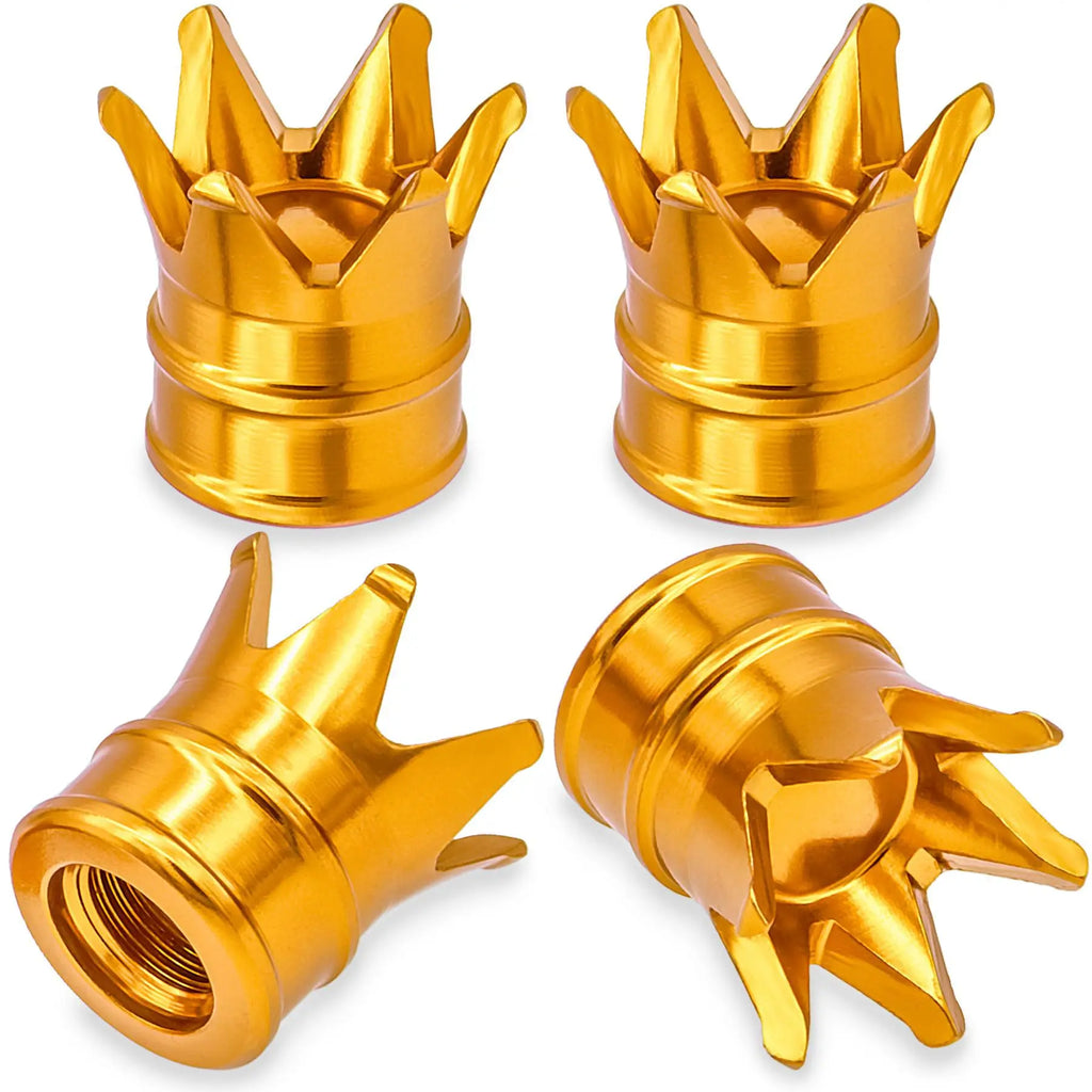 Aluminum alloy crown valve cap universal for all valves American 8v1 thread Oasis Select 4pcs 5