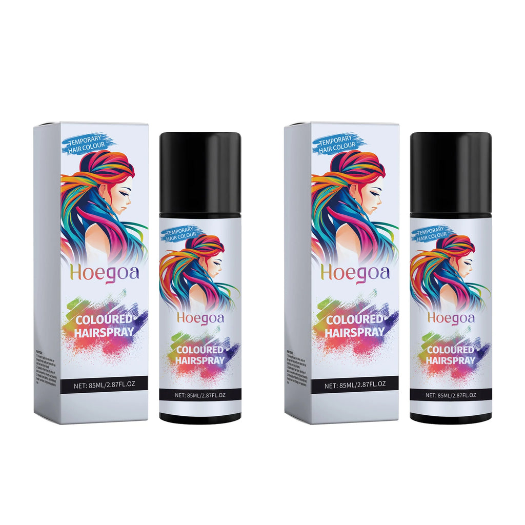 HOEGOA Temporary Black Hair Dye Spray – Cover Grey Hair Temporary Hair Spray Oasis Select 170ml boxed