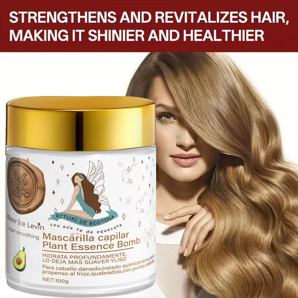 Plant-Based Essence Hair Mask, Moisturizing and Repairing Care, Leaves Hair Silky Smooth, Enhances Vitality and Shine Oasis Select
