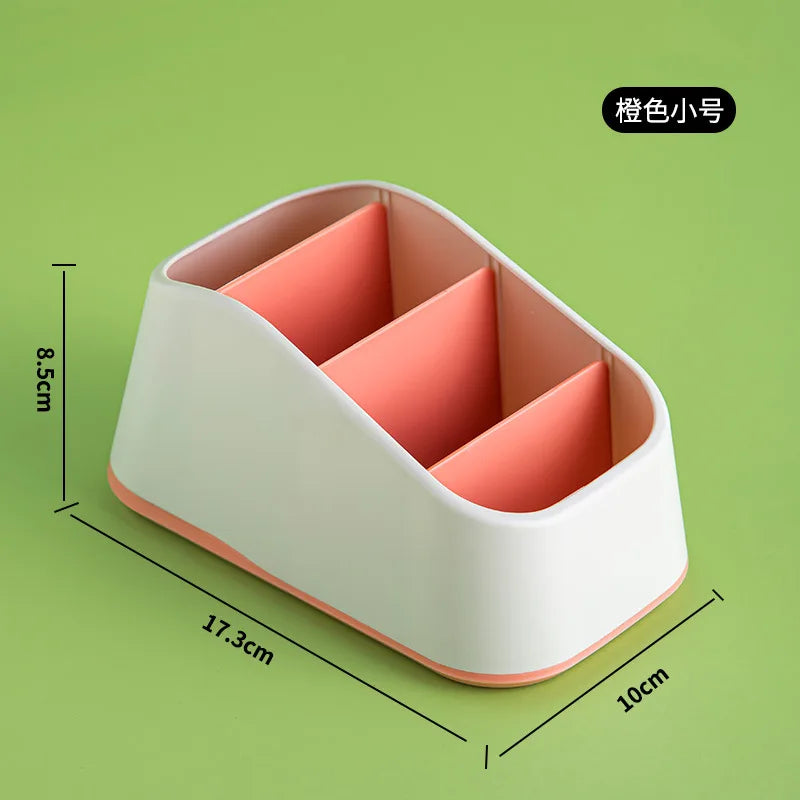 Desktop storage box, key, remote control, grid storage, desk stationery, sundries, cosmetics, desk sorting box Oasis Select Orange