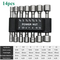 SLADE 9/14/23pc Hex Nut Driver Socket Bit Set 5–13mm CRV Nut Driver Socket Set Oasis Select GZ183-14pcs