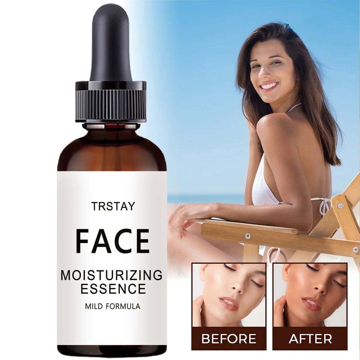 TRSTAY self-tanning drops suitable for the face and entire body automatic tanning without sunlight Oasis Select 5ml
