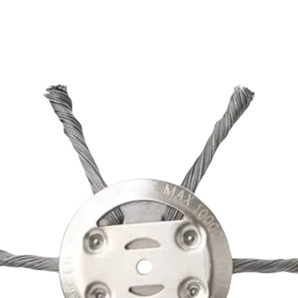 Universal Weed Brush Head 3/6 Cutter Steel Wire Wheel Grass Trimmer Head Removal Moss Rust Lawn Mower Grass Trimmer Heads 1-5PCS Oasis Select