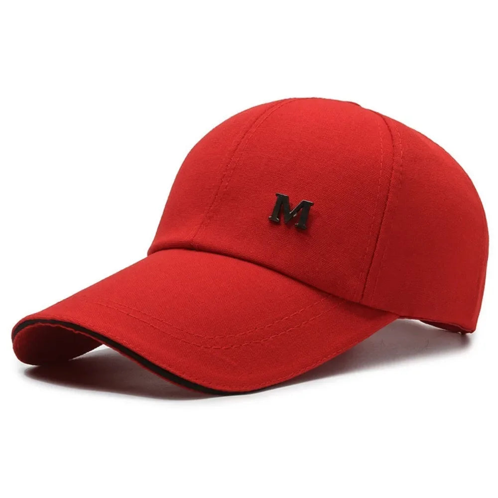 Casual Adjustable Baseball Cap Moisture-Wicking Unisex Quick-Dry Hat Sun Hat Oasis Select M-Red
