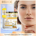 Turmeric Face Skin Care Set Temeric Cream Cleaning Face Wash Oil Control Nourishing Skin Exfolianting Cream Face Purifying Cream Oasis Select Default Title