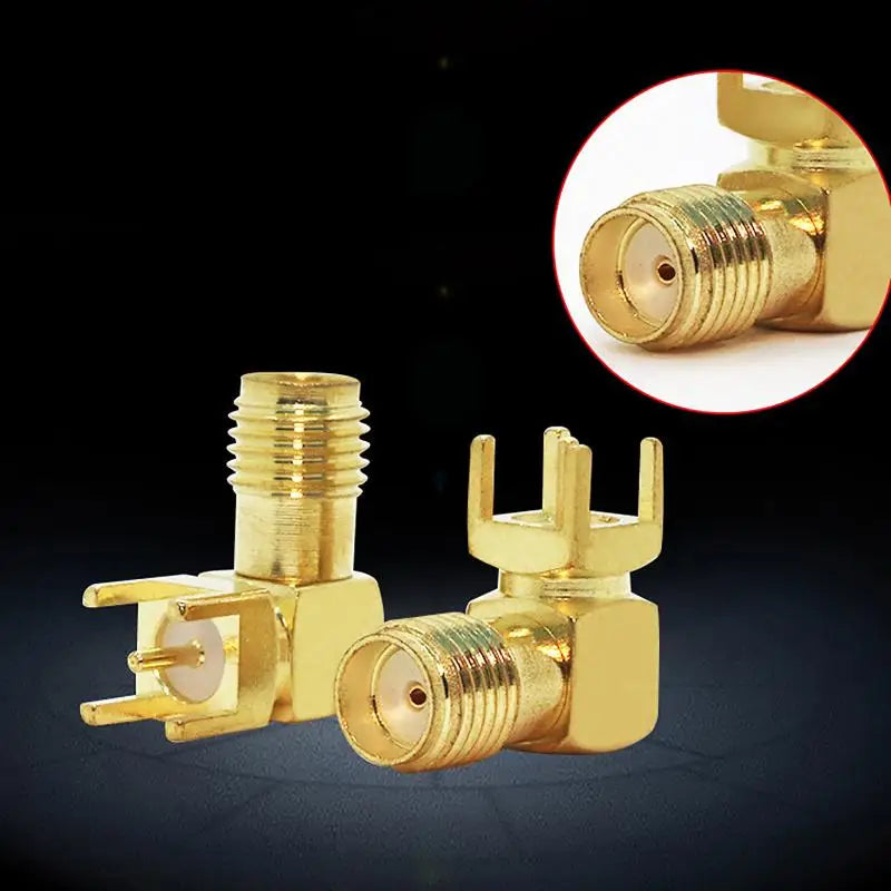 10/20 connector sockets 90 degree SMA-KWE angle type SMA RF angle type four pin SMA female connector W external thread Oasis Select
