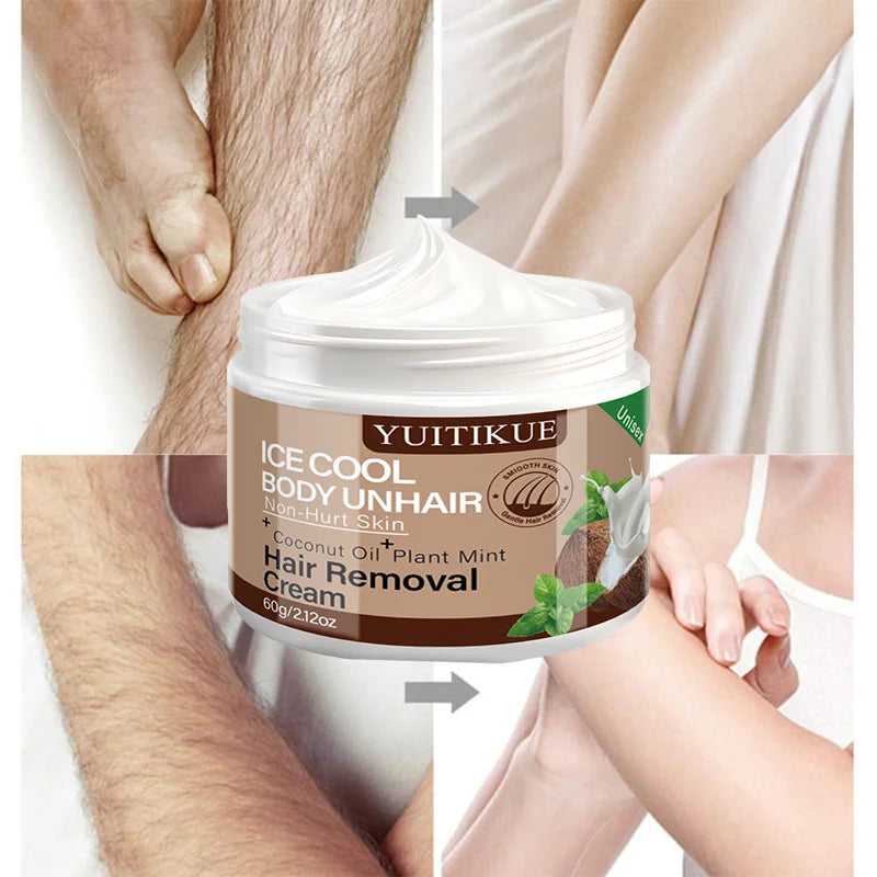 YUITIKUE Ice Cool Mint Hair Removal Cream – Silky & Gentle