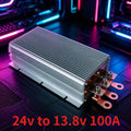100amp 24vdc Step Down 13.8vdc Converter Buck Module 24v to 13.8v 100a Voltage Regulator Dc Dc High Power Car Oasis Select Default Title