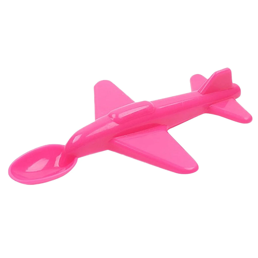 Airplane Shape Feeding Spoon For Baby Feeding Spoon Cute Tableware Safe Utensils Toddler Silicone Cutlery Training Spoon Oasis Select Hot Pink One Size