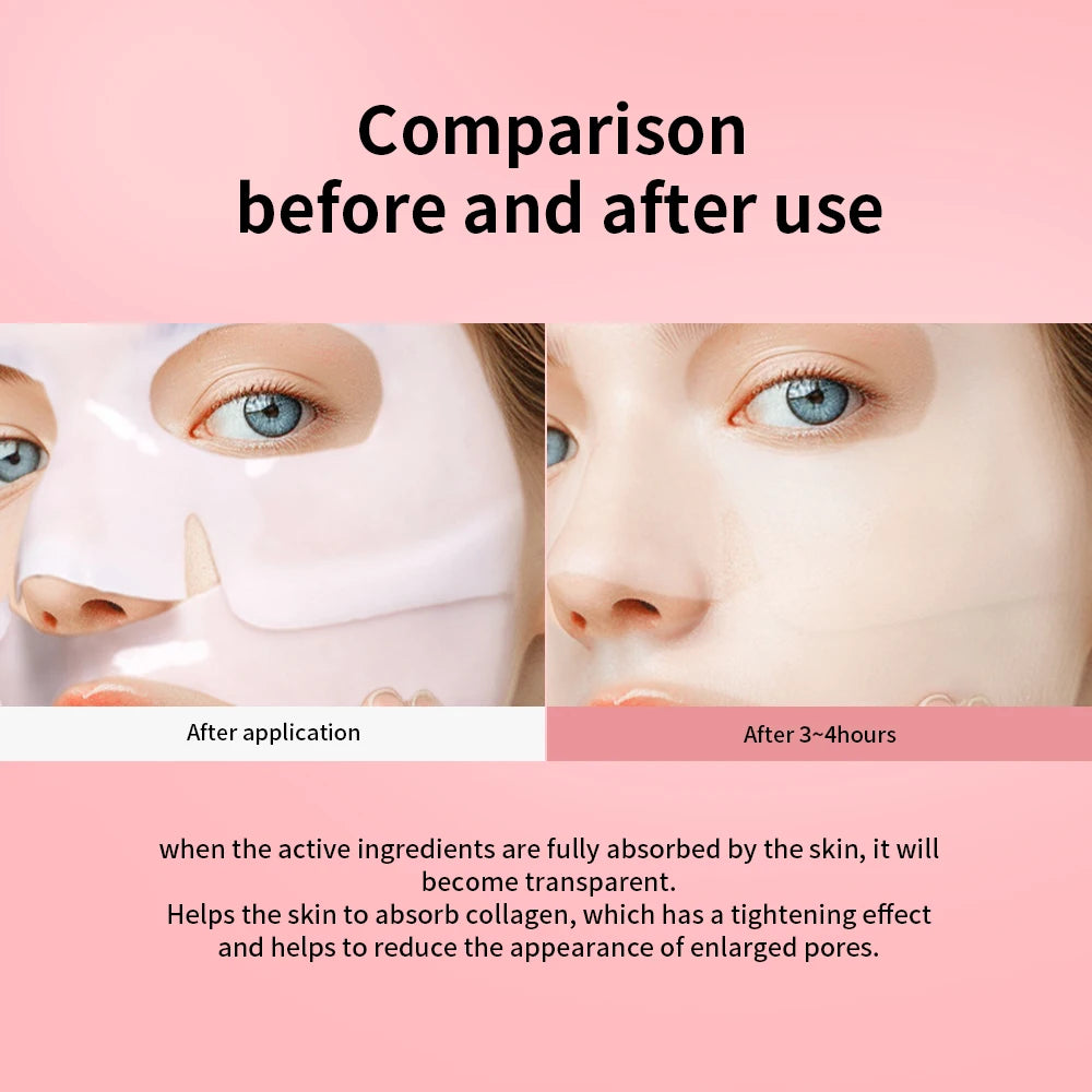4pcs Bio-Collagen Deep Face Mask Overnight Mask Moisturizing Improvement Pore Brightening Face Firming Skincare Oasis Select