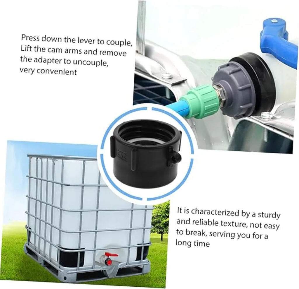 IBC Tank Adapter S60 x 1" 1.5 2" 63/75/80/100mm Thread Connector Ton Barrel Connect 1000 Liter IBC Tank Fitting Oasis Select