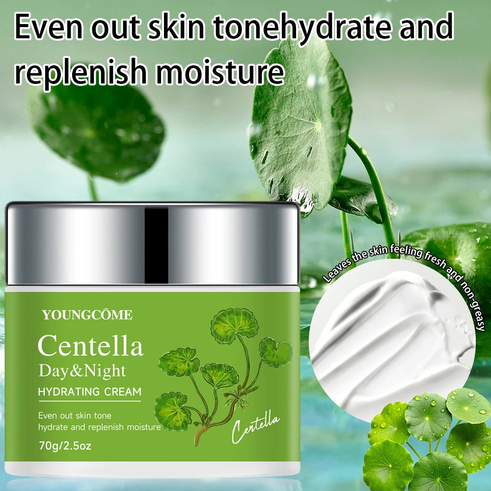 Centella Asiatica Hydrating Moisturizer - Soothing Face Cream for Even Skin Tone, Daily Hydration & Antioxidant Protection Oasis Select