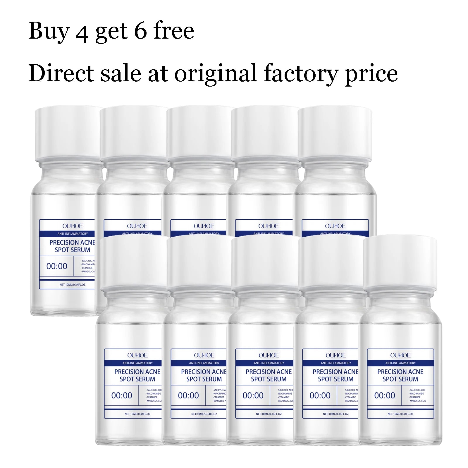 10ML Facial Care Serum Deep Moisturizing Acne Care Refine Pores Soothing Redness Oil Control Nourishing Smoothing Face Serum Oasis Select BUY 4 FREE 6 United States