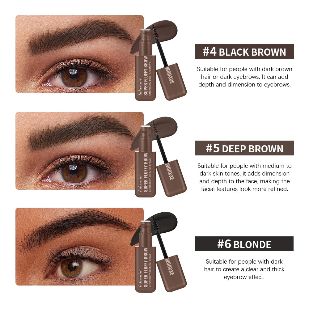 Brow Mousse Super Fluffy High Color Rendering Fill In The Sparse And Vacant Parts of The Eyebrows Smooth Super Fluff Thick Brow Oasis Select