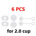 Silicone Spill Proof Stopper Set Of 3/6 Compatible For Stanley Cup 40oz/ 30oz Tumbler Water Cup Anti Leakage Accessories Oasis Select 6pcs for Stanley 2.0