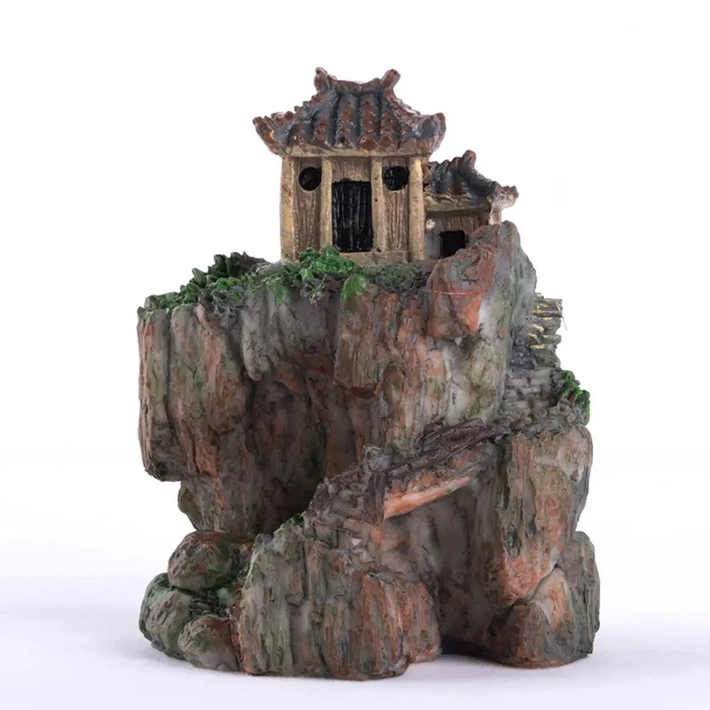 Resin Miniature Figurine House Model | Bonsai & Home Decor