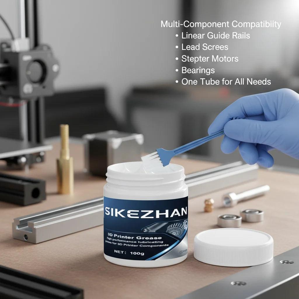 3D Printer Lubricant High-Speed Lithium Grease for Lead Screws Linear Rails Reduce Noise Friction Wear Smooth 3D Print Parts CNC Oasis Select