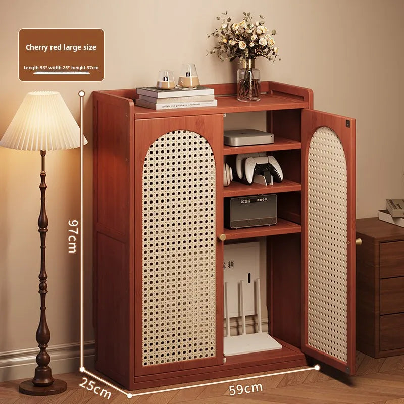 New Chinese storage cabinet, cover box, meter box, cover ugly storage box, simple installation cabinet without punching holes Oasis Select Cherry-4-97cm