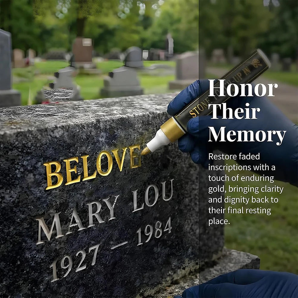 Waterproof Stone Marker Pen | Oil-Based UV-Resistant 12 Colors