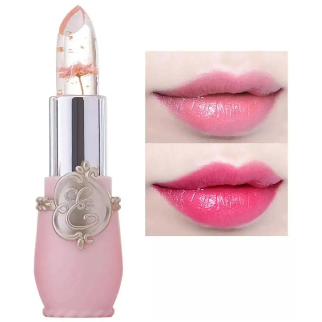 Peach Color Lip Balm Crystal Temperature Change Lipstick Girl Moisturizing LongLasting Lip Gloss Makeup Lip Care Repair Cosmetic Oasis Select