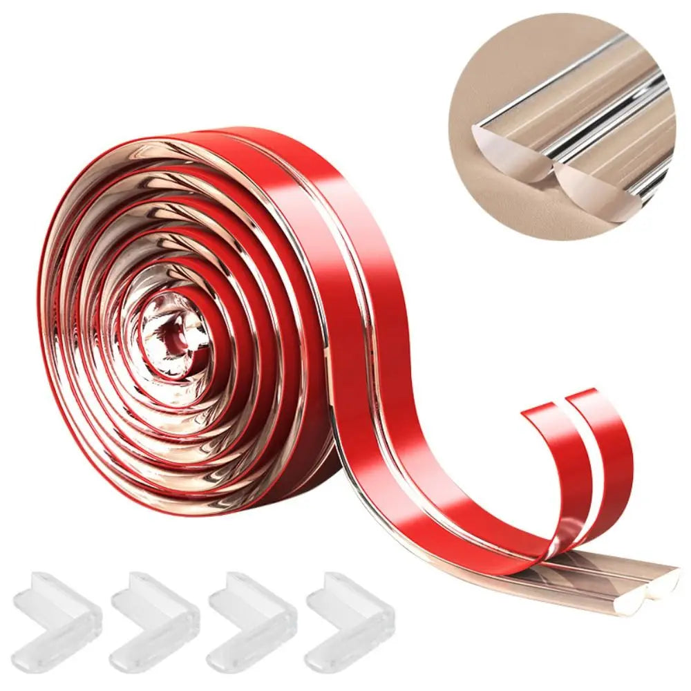 High Quality Self Adhesive Proofing Transparent Sharp Corner Corner Guard Strip Soft Household Furniture Bumper Safety Oasis Select