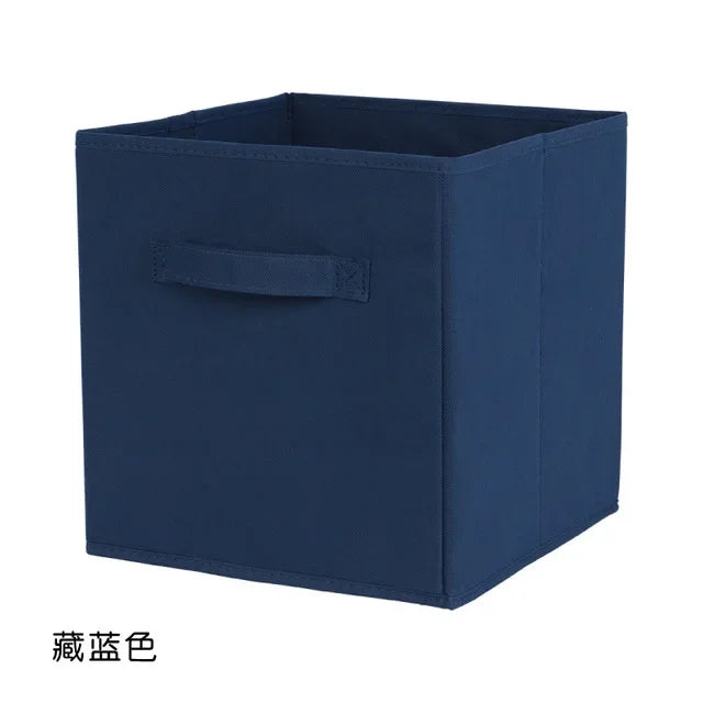 Non Woven Fabric Storage Box Home Supplies Clothing Underwear Storage Box,Kid Toy Storage Organizer Cabinet Drawer Organization Oasis Select navy blue