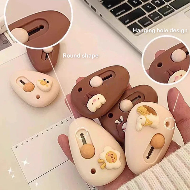 1pc Cute Cartoon Pebble Portable Art Knife Unpacking Express Knife Student Mini Paper Knife School Office Cutting Supplies Oasis Select