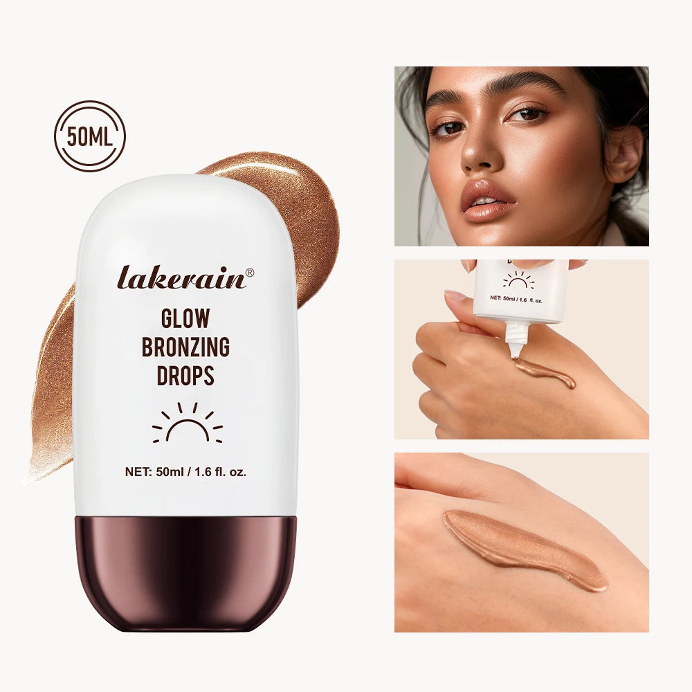 Glow Bronzing Drops Face Peptide Serums Liquid Bronzer Cream Hydrating Makeup For An Everyday Radiant Glow Summer Glow Oasis Select
