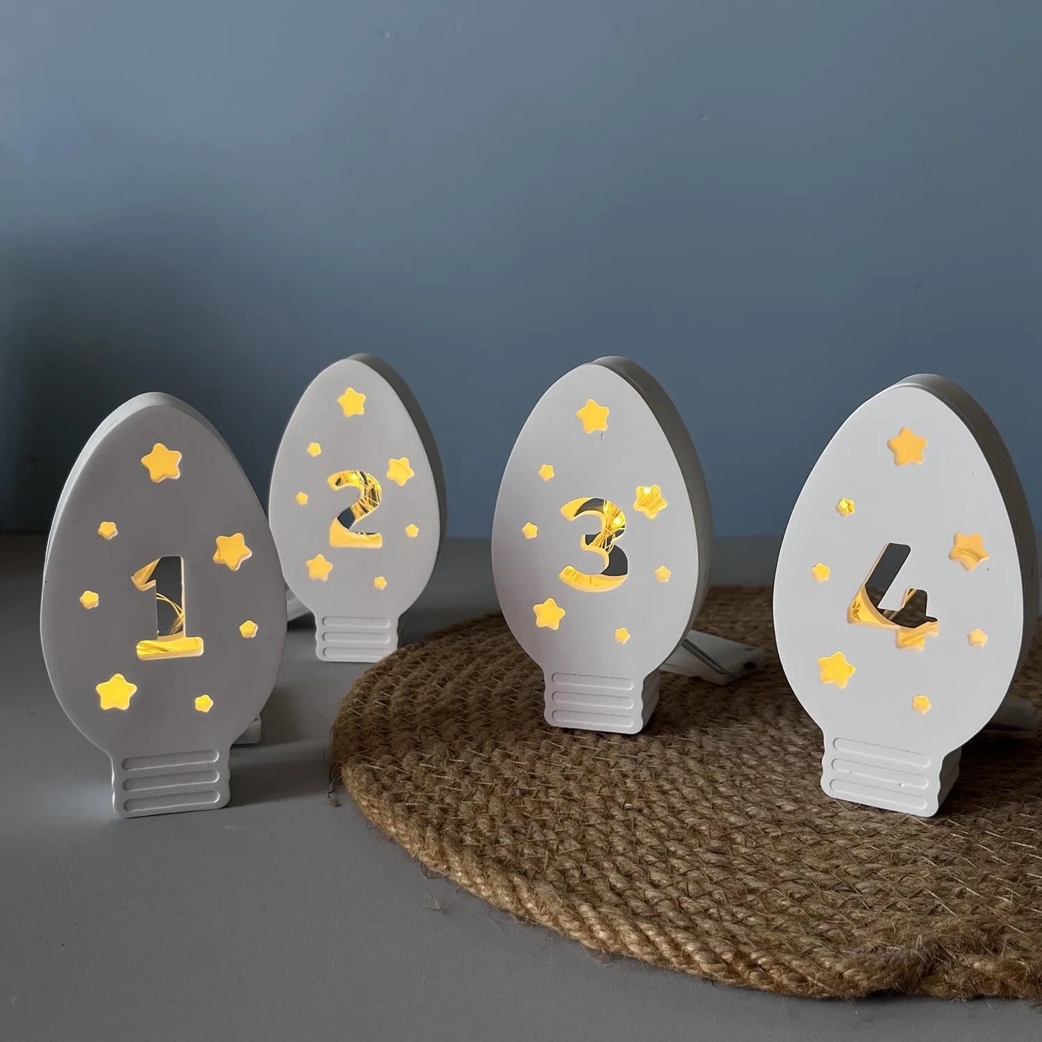 Gypsum Resin Molds Holiday Ambient Light Molds Advent Bulb Silicone Molds Ambient For Advent Celebrations Crafting Christmas Oasis Select