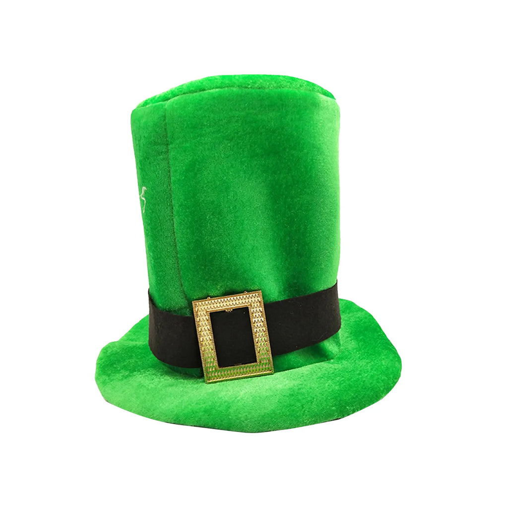 Green Leprechaun Stovepipe Hat – St. Patrick's Day Irish Top Hat Costume Hat Oasis Select J One Size