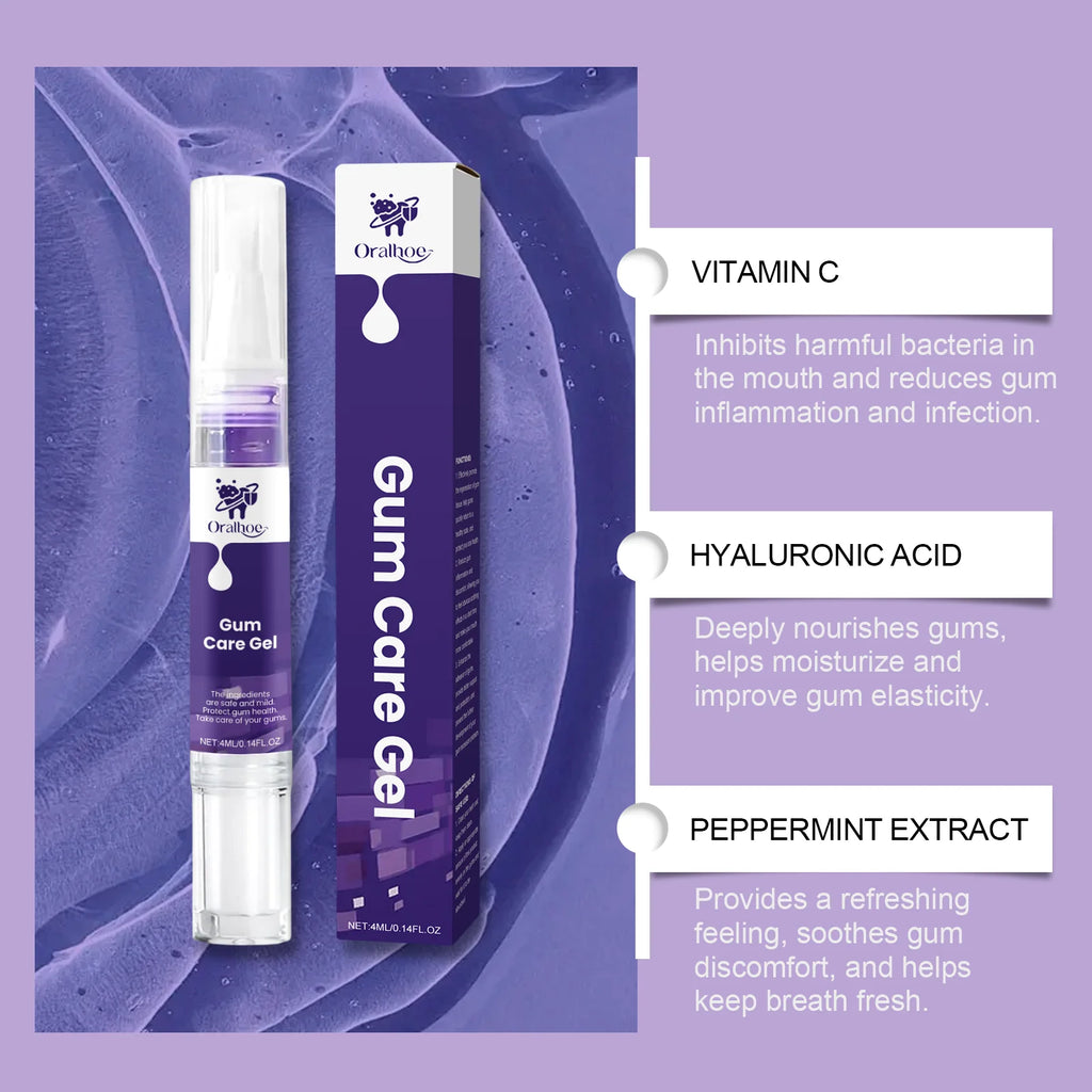Purple Gum Care Gel – Stain Removal & Bright Teeth Daily Gel Dental Care Gel Oasis Select