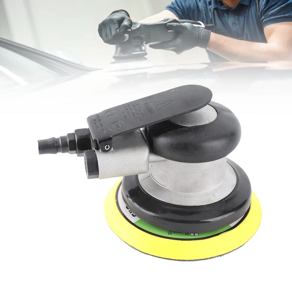 Air Sanding Machine Pneumatic Sander Aluminum Alloy Air Sanding Sandpaper Machine for Car Beauty Wood Polishing Oasis Select