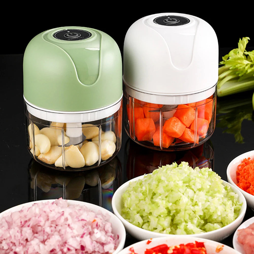Electric Garlic Press & Ginger Chopper | USB Rechargeable Mini