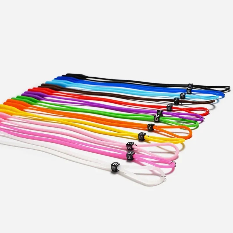 Adjustable Elastic Silicone Eyeglasses Straps Sunglasses Chain Sports Anti-Slip String Glasses Ropes Band Cord Holder Oasis Select
