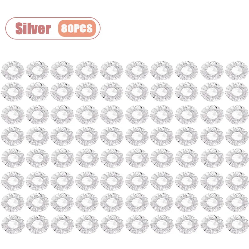 Disposable Food Warming Cover Aluminum Foil Insulation Sleeve for Plates Bowls Heat Preservation Table Mat Kitchen Freshness Oasis Select Silver-80PCS