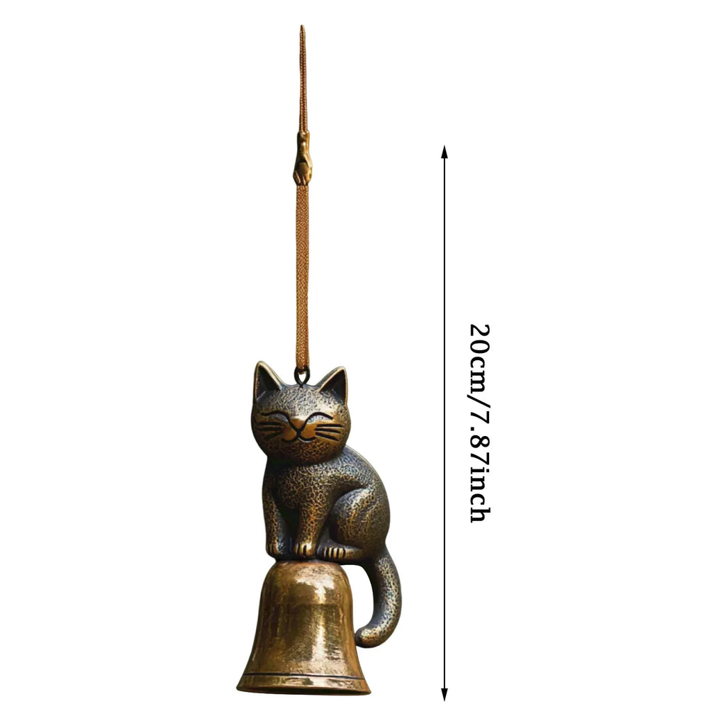 Metal Cat Wind Chime – Outdoor Garden Décor Gift for Cat Lovers Garden Wind Chime Oasis Select