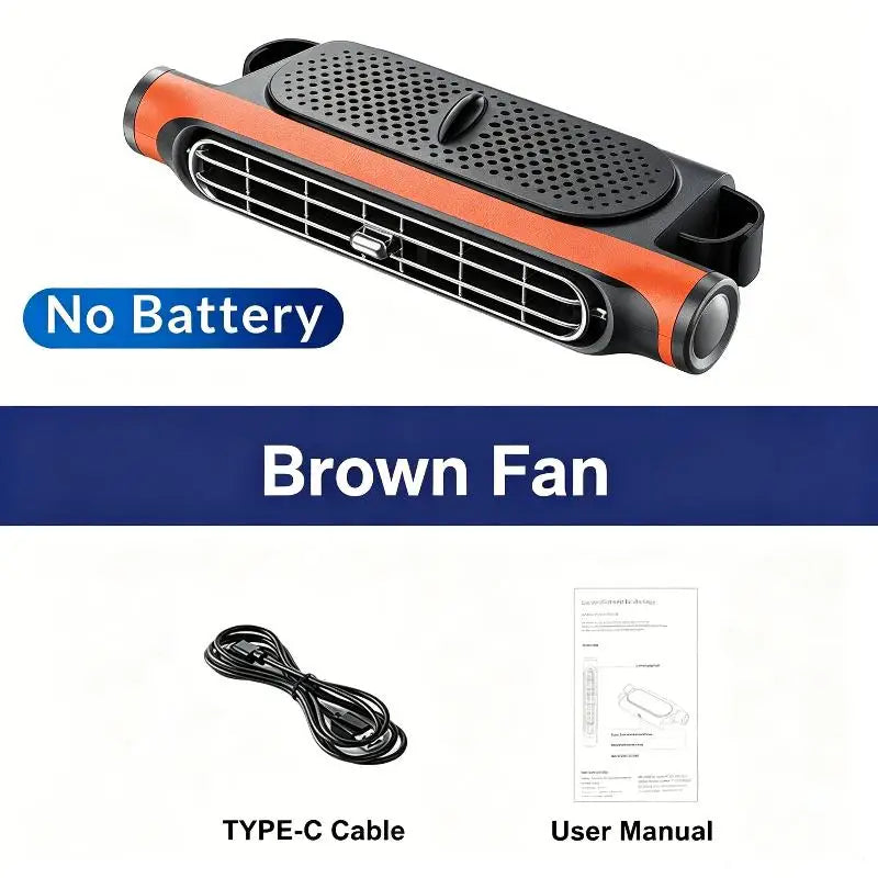Portable Car Seat Cooling Fan Car Rear Backrest Electric Fan USB Power Supply Fan Air Conditioner Car Interior Accessories Oasis Select one size A4