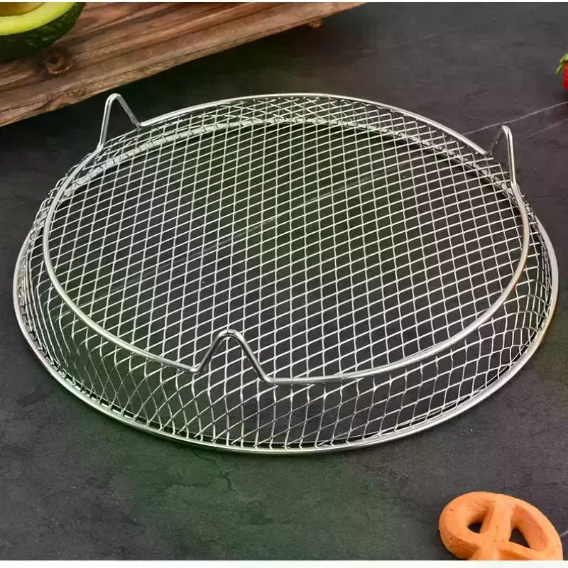 Air Fryer Grille Suitable For Air Fryers Oven Grill Stainless Steel Stackable Grill Kitchen Utensils Cook Multiple Foods Oasis Select