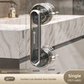 Convenient Waterproof Anti-slip Suction Cup Sliding Door Handle Removable Bathroom and Wardrobe Door Grab Bar Oasis Select Grey