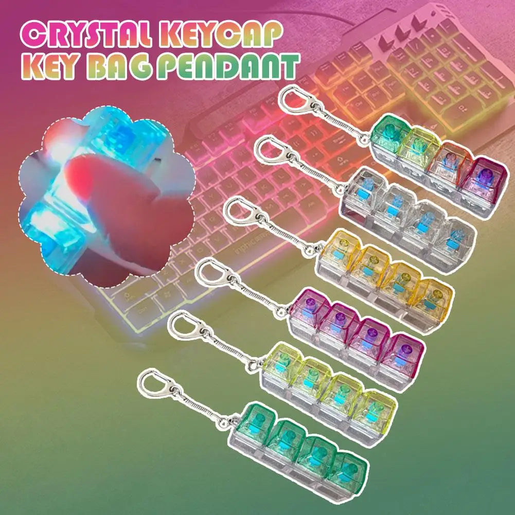 Mechanical Keyboard Fidget Keychain – DIY Keycap Stress Toy Fidget Keychain Toy Oasis Select
