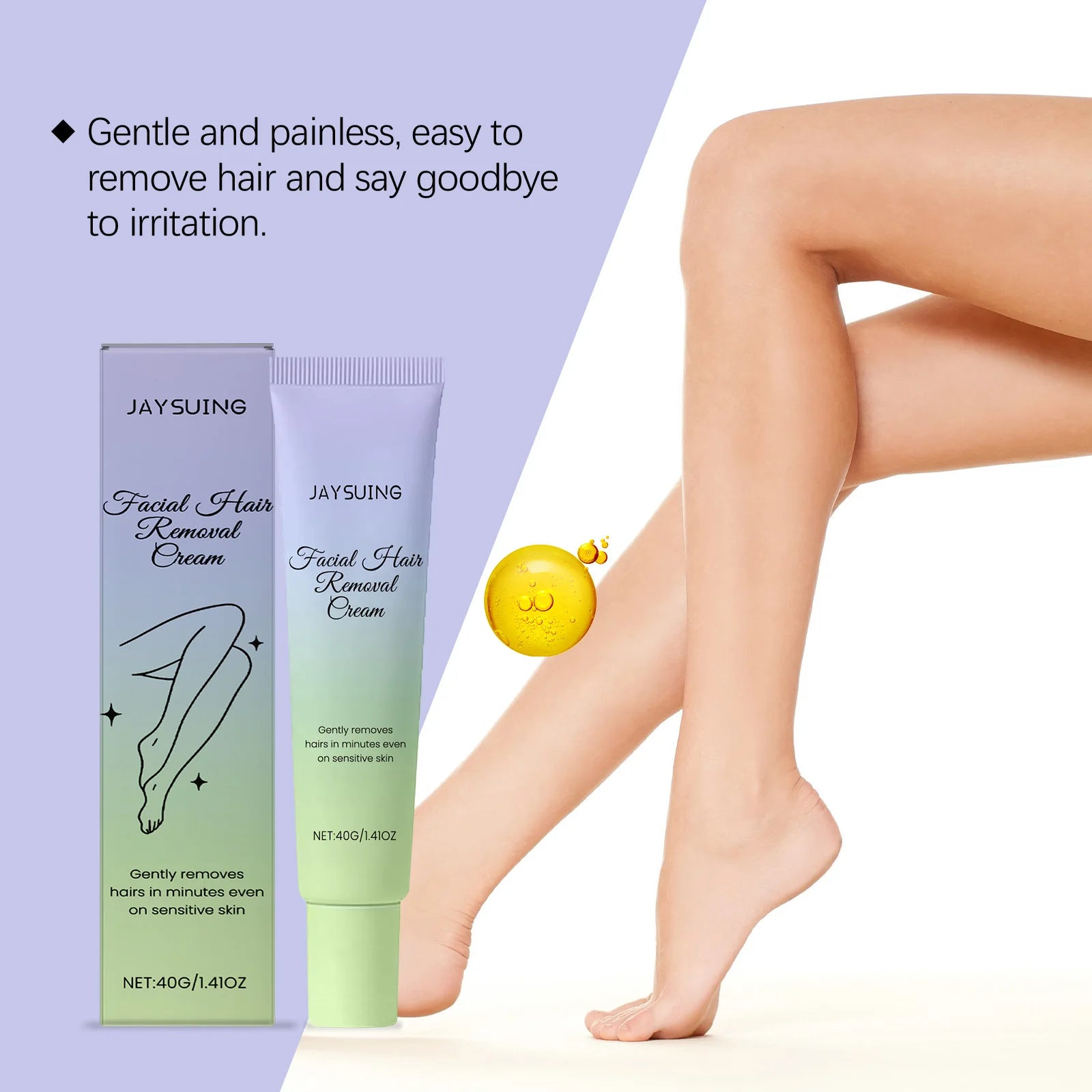 Body Depilatory Cream Gentle Remove Leg Arm Private Hair Soothes Skin Reduces Redness Irritation Painless Hair Growth Inhibitor Oasis Select