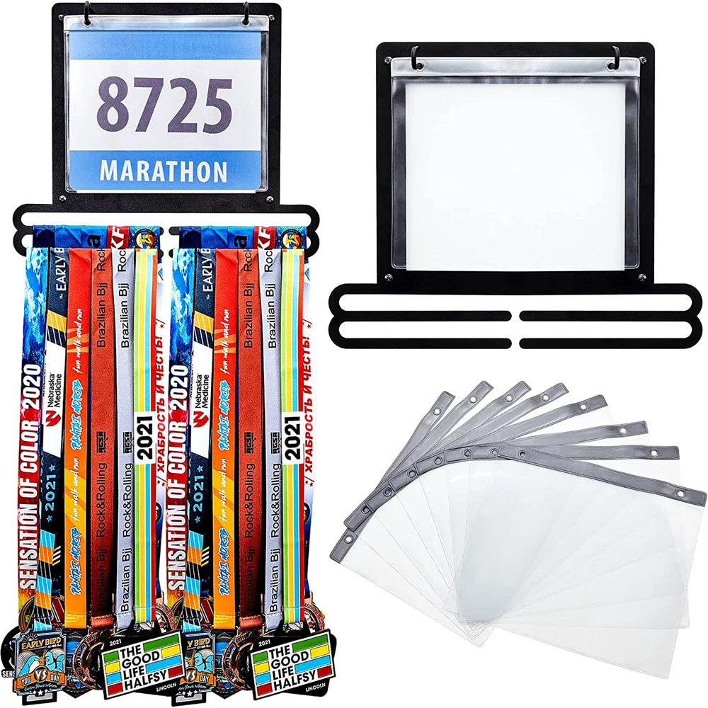 4 Styles Medal Hanger Race Medals Holder With Race Ribbon Sport Medal Display Rack Wall Hang Decoration Marathon Gymnasts Oasis Select