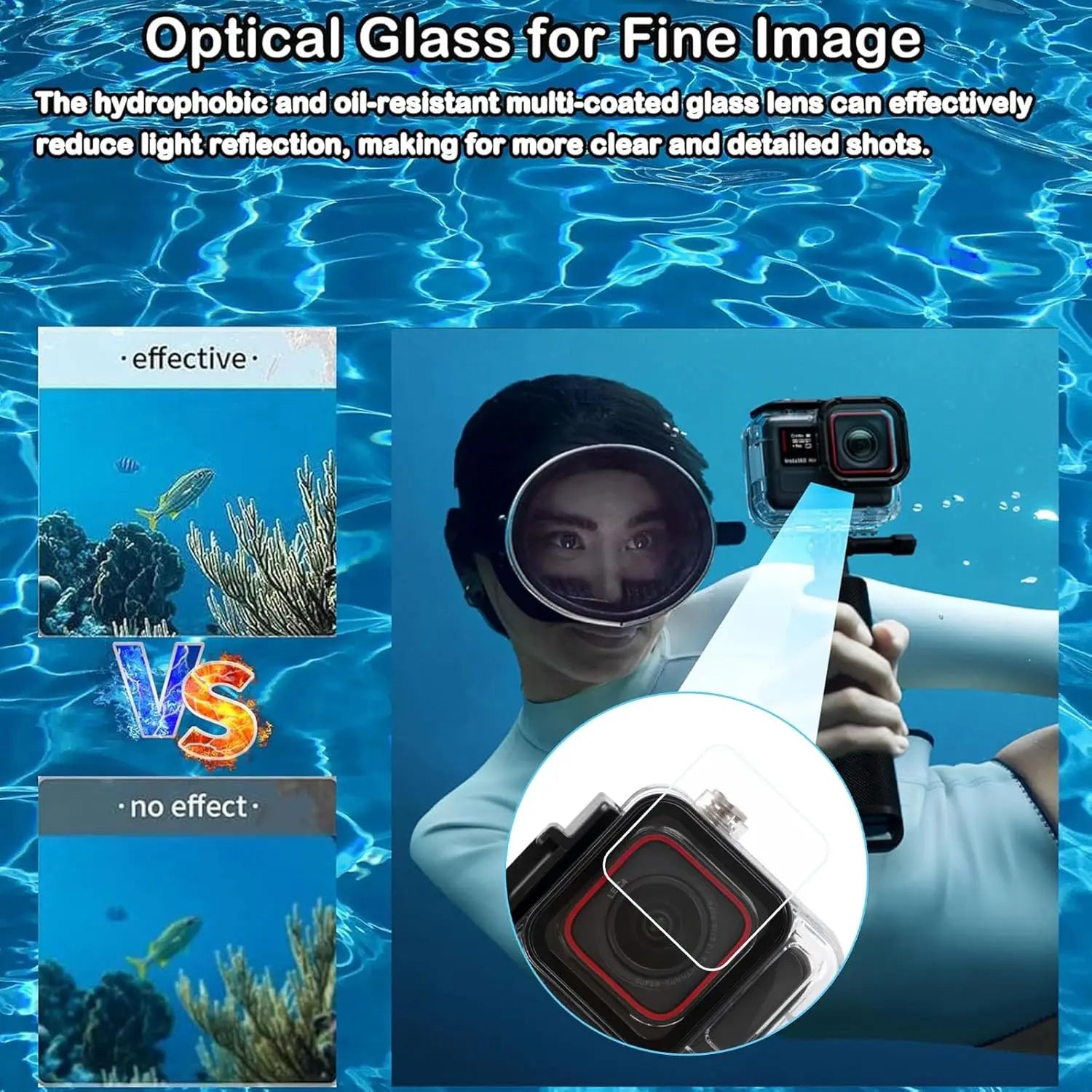 Insta360 Ace Pro/Pro2 Waterproof Housing & Dive Filter Kit 60M