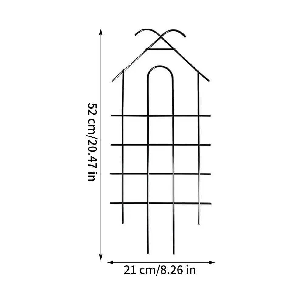 2Pcs Garden Trellis for Climbing Plants Potted Vines Vegetables Flowers Patio Metal Wire Lattices Grid Panels Support Trellis