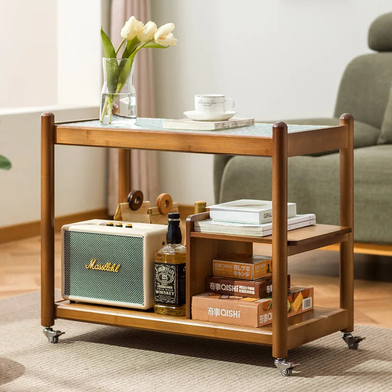 Sofa side few household mobile coffee table bedroom balcony mini table bedside shelf modern simple small apartment Oasis Select