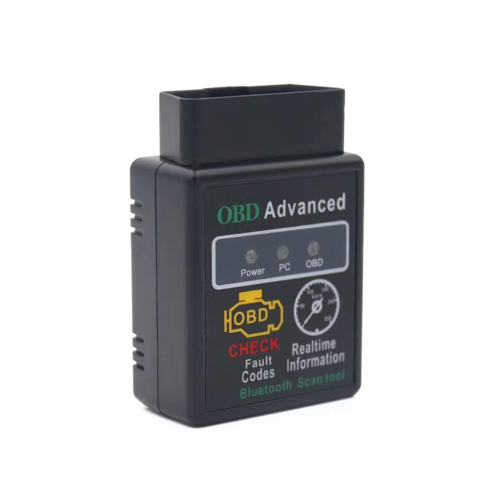 Bluetooth V1.5 Mini Elm327 OBD2 Scanner OBD Car Diagnostic Tool Code Reader For Android Windows Symbian English Oasis Select black 2pcs